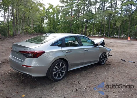 2025 Honda Civic Hybrid Sport/Sport Touring из США, поврежденный, VIN 2HGFE4F86SH319225